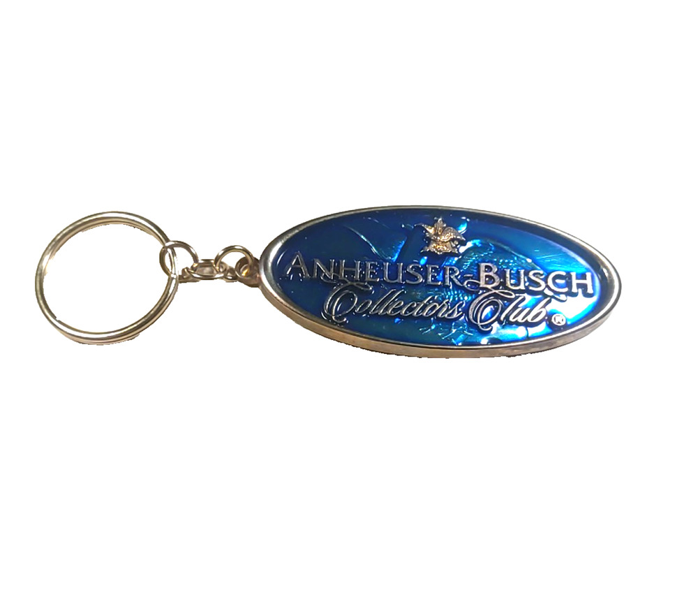 Anheuser Bush Collectors Club Brass Keychain